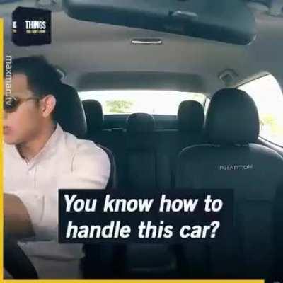 Professional Driver Surprises Unsuspecting Male Car Buyers During Test Drives