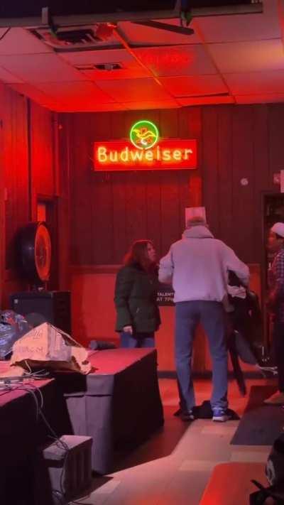 Wife is sick of husband always choosing drunken karaoke over being at home.