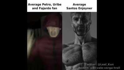 Ignorar: Uribe. Upvote: Santos-Sama