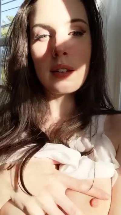 The darkest part of my nipples are their shadows