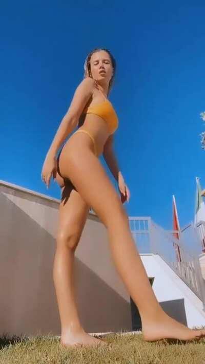 About to Spill out of Bikini Top