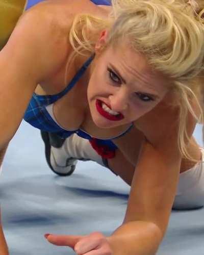 Lacey looks so helpless and enraged being dominated by Bayley