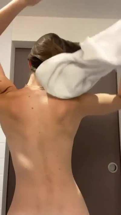 I'm in the shower.. but maybe you wanted to lick all my sweat out of my pits first?