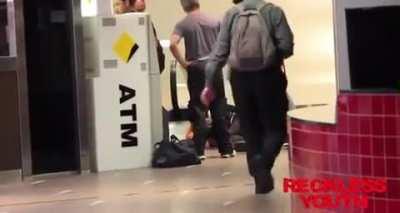 Prankster was rewarded with broken nose after ATM robbery prank