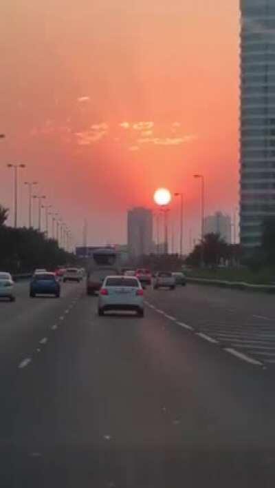 The sunset is absolutely amazing