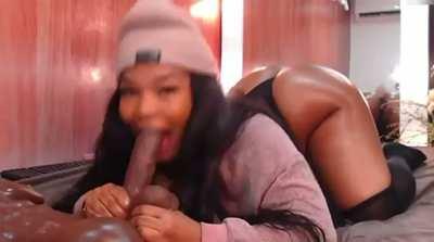 Big Ass Blowjob Deepthroat Dildo Ebony MILF Porn GIF by hespinoza25