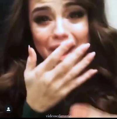 Acting surprised when she caught me looking between her legs