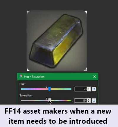 I love gathering/crafting identical ingredients every new patch.