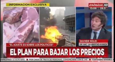 El diputado Javier Milei sobre los cortes de luz y Edesur