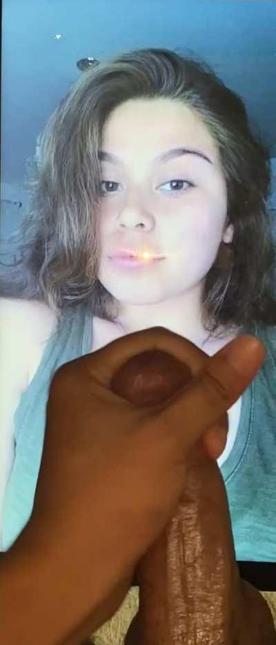 Moaning and cumming over my ex’s selfie