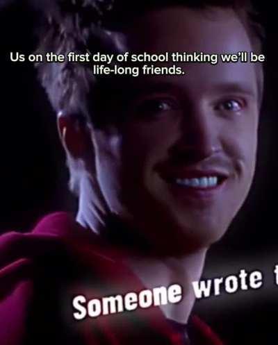 A couple weeks and I’ll never see them again 🫥