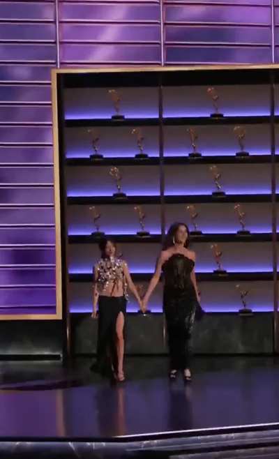 Walking on stage to present at Emmys, Sep 2025
