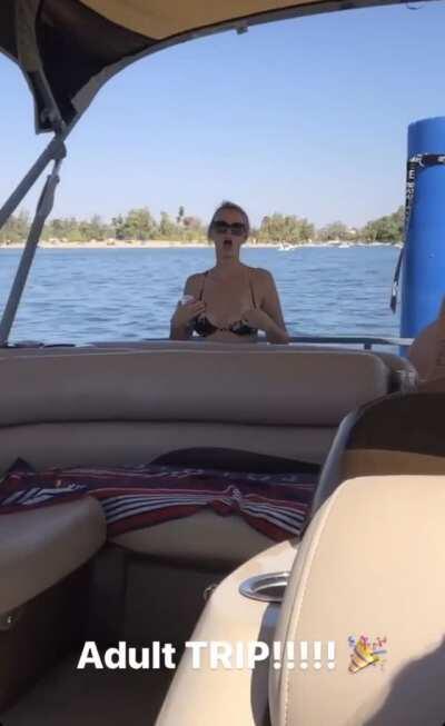 Milfs on an adult boat trip