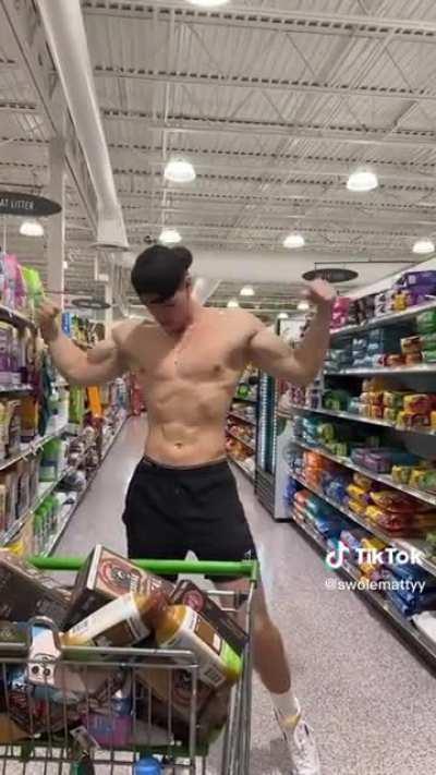 Thirst trap in a grocery store 😔