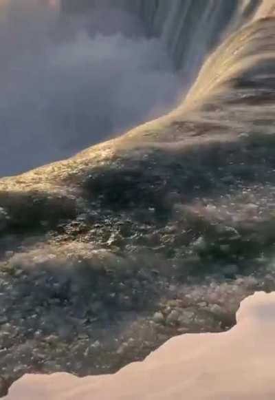 Imagine standing there as the edge gives away 😭