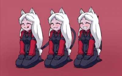 The cutest demon doggo!