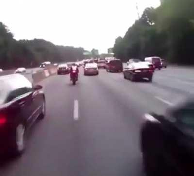 Idiots into cars count?