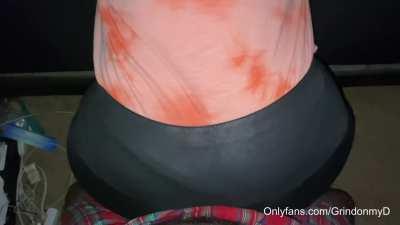 Grinding on cock in leather pants [OC]