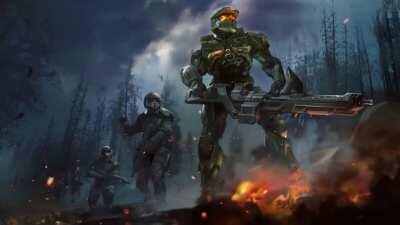 Been having a lot of fun animated Halo art lately