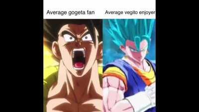 average gogeta fan vs average vegito enjoyer