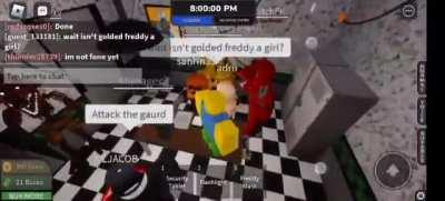 Wtf going on at roblox freddy fazbear rp?! 