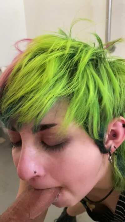 I like keeping the guys who come in the bathroom company