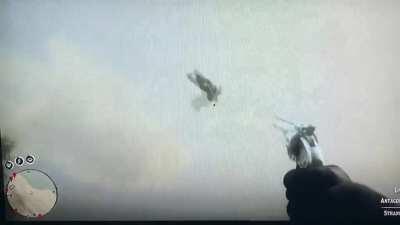 Pro tip aim for the holster