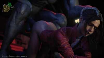 Claire vs. Mr. X - Preview (Dr. Pineapple Studios) [Resident Evil]