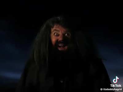 Hagrid gives hemroid a knee surgery with the tickler