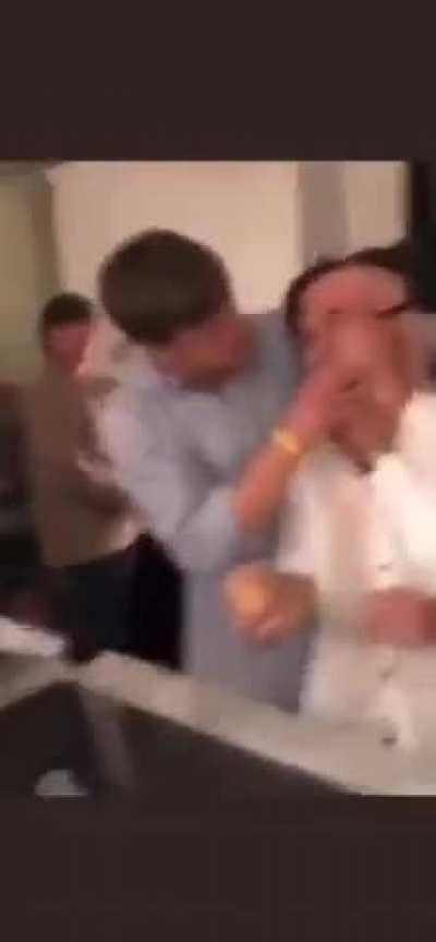 This guys brain is smoother than the chicken breast he just bit into.