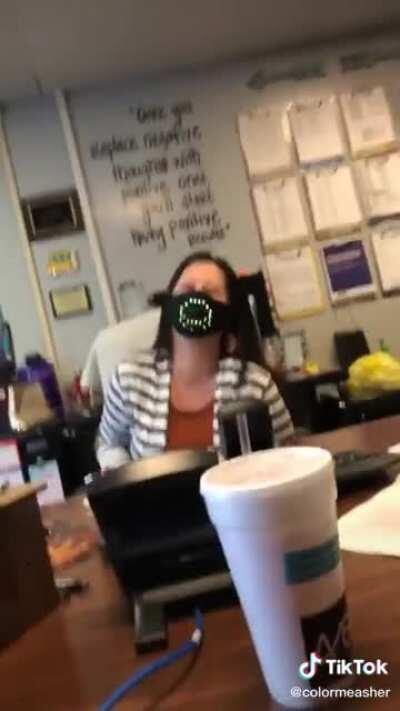 So we got these masks today..😅