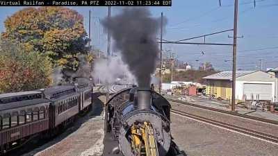 Little too up close and personal in Strasburg today