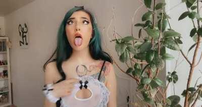 pov: you make your maid do ahegao again