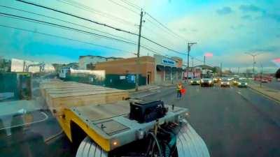 Multiple idiots.... Many drivers blatantly ignore flagger trying to stop traffic so I can reverse into a job site.