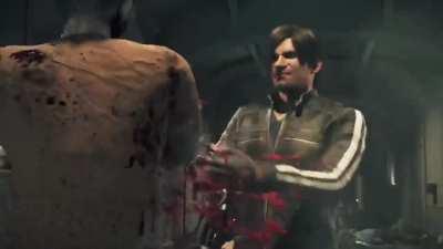 I just realised that the RE4R Deluxe Weapon 'Sentinel Nine' is the same gun Leon uses in Resident Evil Vendetta animated Movie