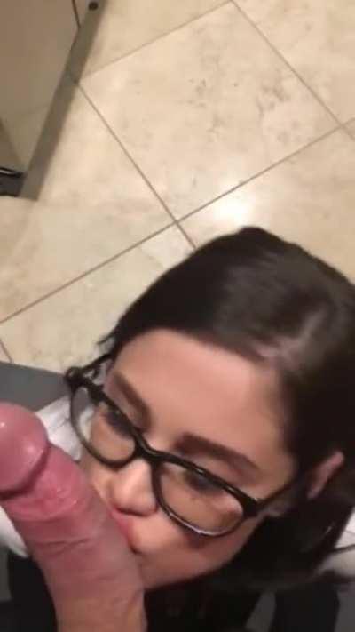 I told my buddy that I'd heard the rumors about his monster cock, and I would do anything to have it in my mouth.