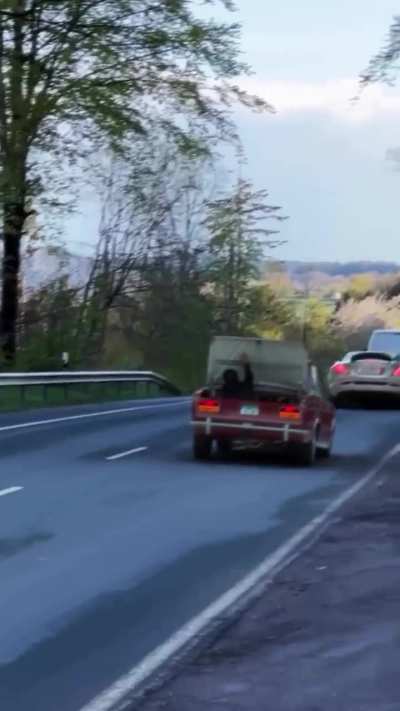 Oldschool aerodynamics in action 💪🤣