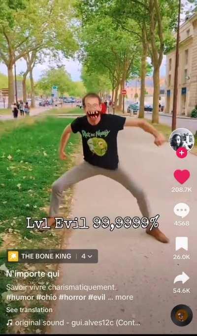 Your evil level is: damn evil