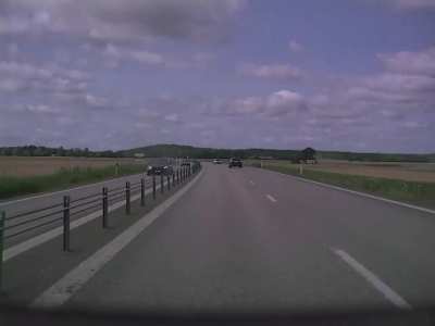 Footage from the crash