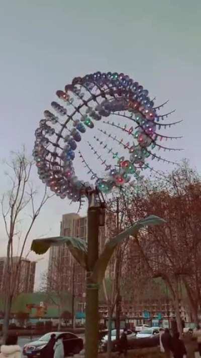 This kinetic sculpture