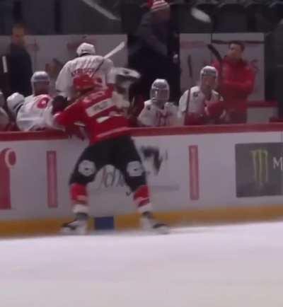 Former Detroit player Martin Frk kicks opponent