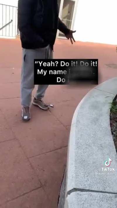 Young woman is sexually harassed and threatened by a very aggressive creep
