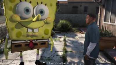 Spongebob roasting Franklin