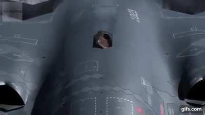 The way the fuel port on a B-2 stealth bomber disappears after completing an in-flight refuel