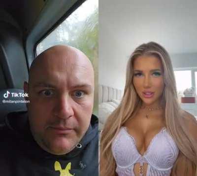 Reacting to a TikTok Babe, make him trending and he'll do more stupid stuff 👀