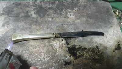 Opening an old knife