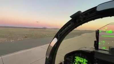 F18 taking video of my student and I doing a PAR approach at MCAS Miramar in San Diego (Top Gun)