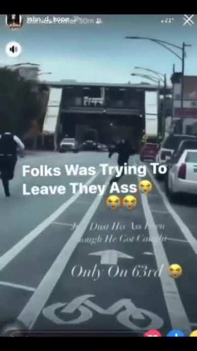 Problem Child [O’Block] running from 👮‍♂️ after punching him 😭