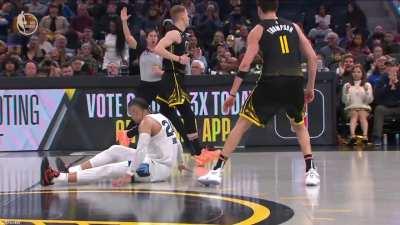 [Highlight] Klay Thompson taunts the heck out of Dillon Brooks after hitting the shot and gets called for a technical