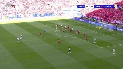 Jogada de escanteio ensaiada da Inglaterra